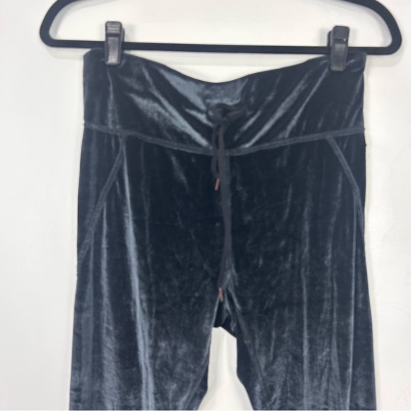 CALIA black faux suede hi rise leggings U1 - Picture 2 of 8